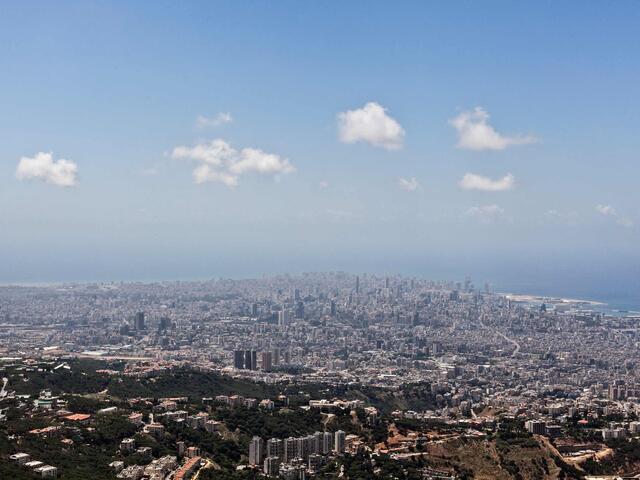 Einer Übersicht der Stadt Beirut in Libanon.
