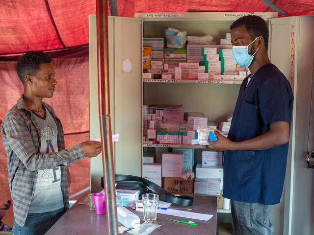  IRC Gesundheitsklinik in Gedaref camp, Sudan
