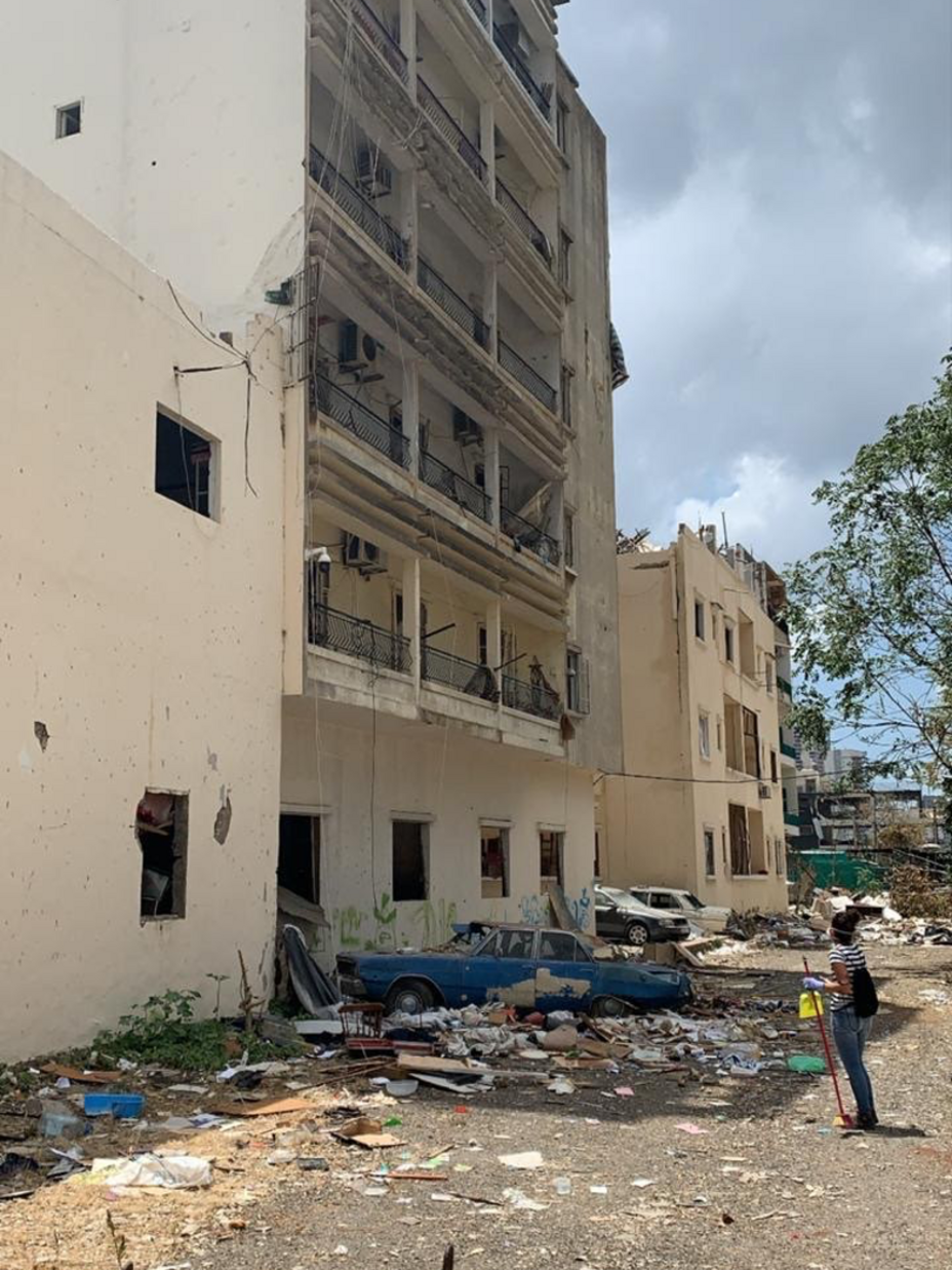 Zerstörung in Beirut nach der Explosion im August 2020