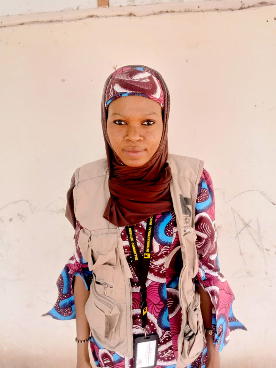 Portrait von IRC-Gesundheitsfachkraft Aishatu Mamman Sakarwa