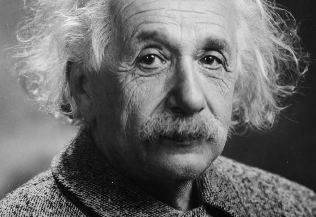 Portrait Foto von Albert Einstein