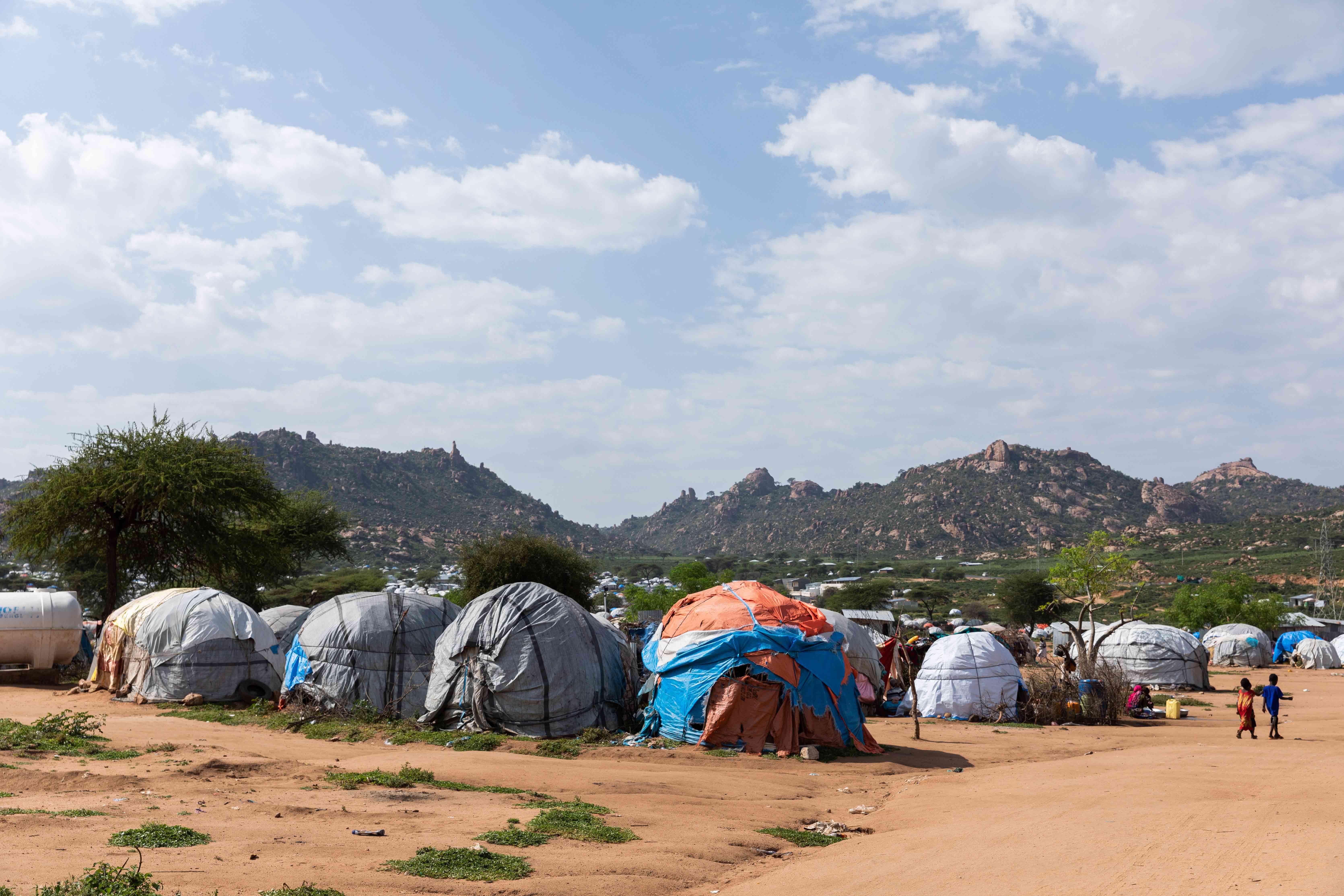 Ein Flüchtlingslager in Äthiopien.